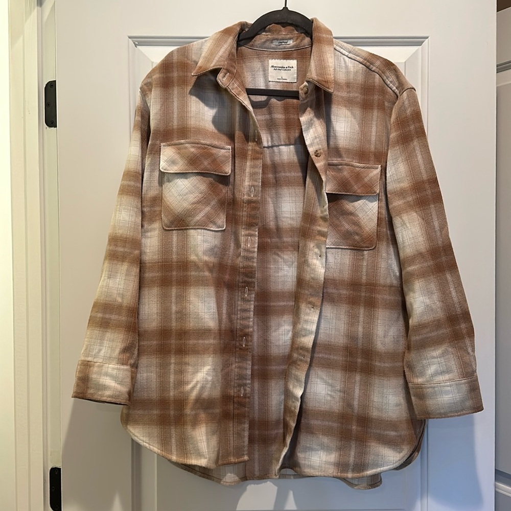 Abercrombie oversized flannel shacket